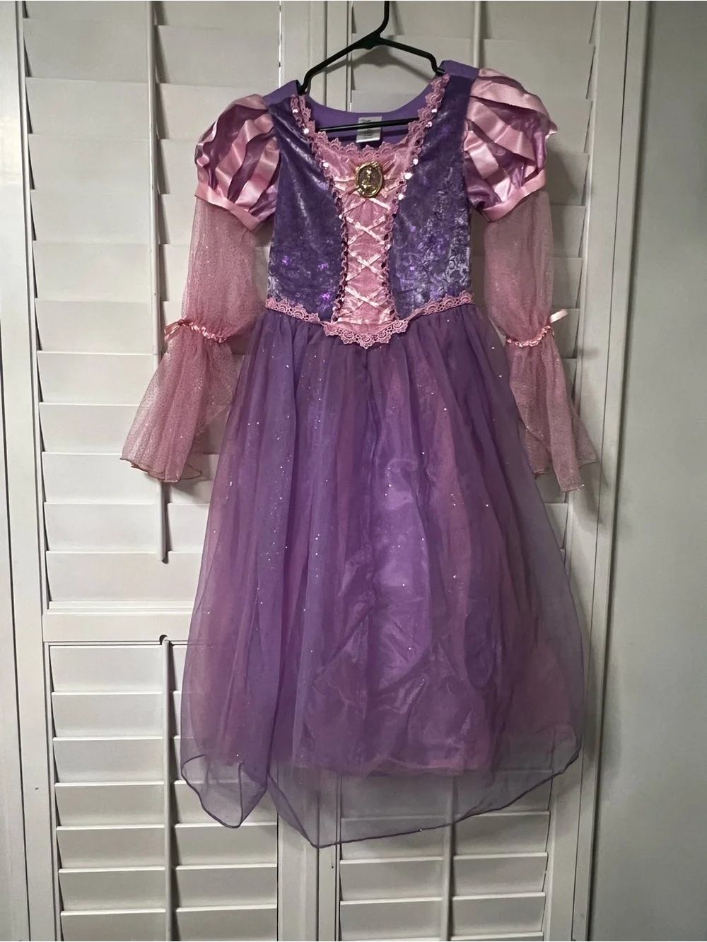 Disney Store Rapunzel Tangled Princess Costume Dress Purple Girls Size 9/10